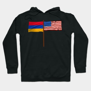 American Armenian Flag Hoodie